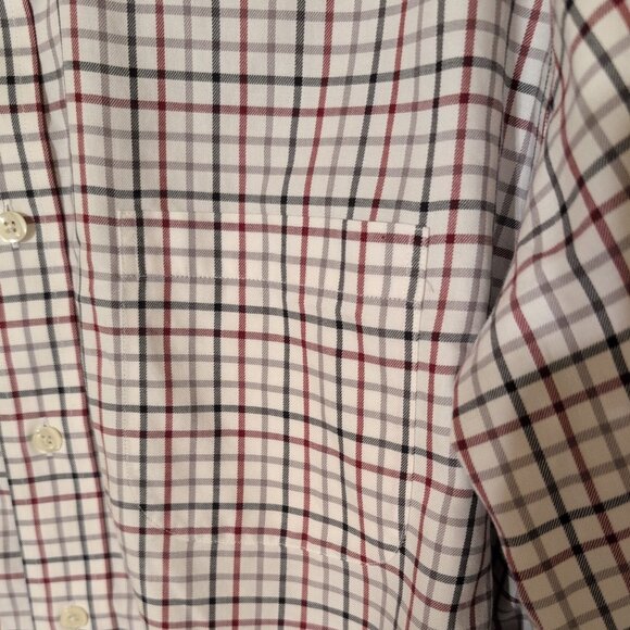 92.00 Brooks Brothers Non-Iron Cotton Check Dress Shirt L - Picture 3 of 6